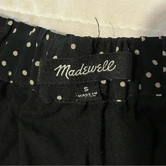Madewill Silk Black and White Polka Dot
Faux Wrap Skirt Size S w/Pockets - Picture 4 of 9